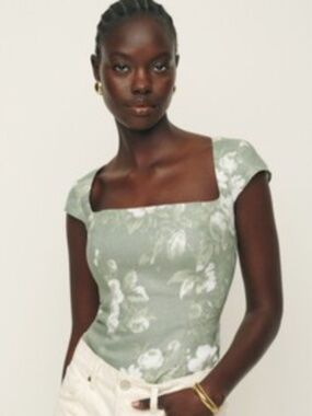 Reformation Cora Linen Top
